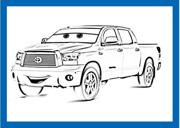 toyota pickup truck coloring pages