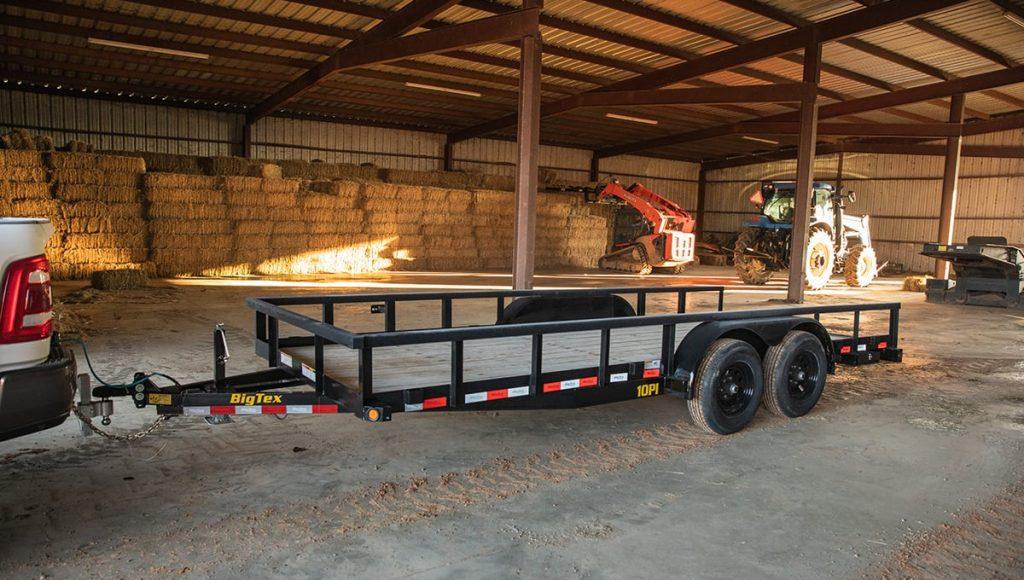 BIG TEX 10PI - 7 ft Wide - Tandem Axle Utility Trailer - 9990 GVWR ...