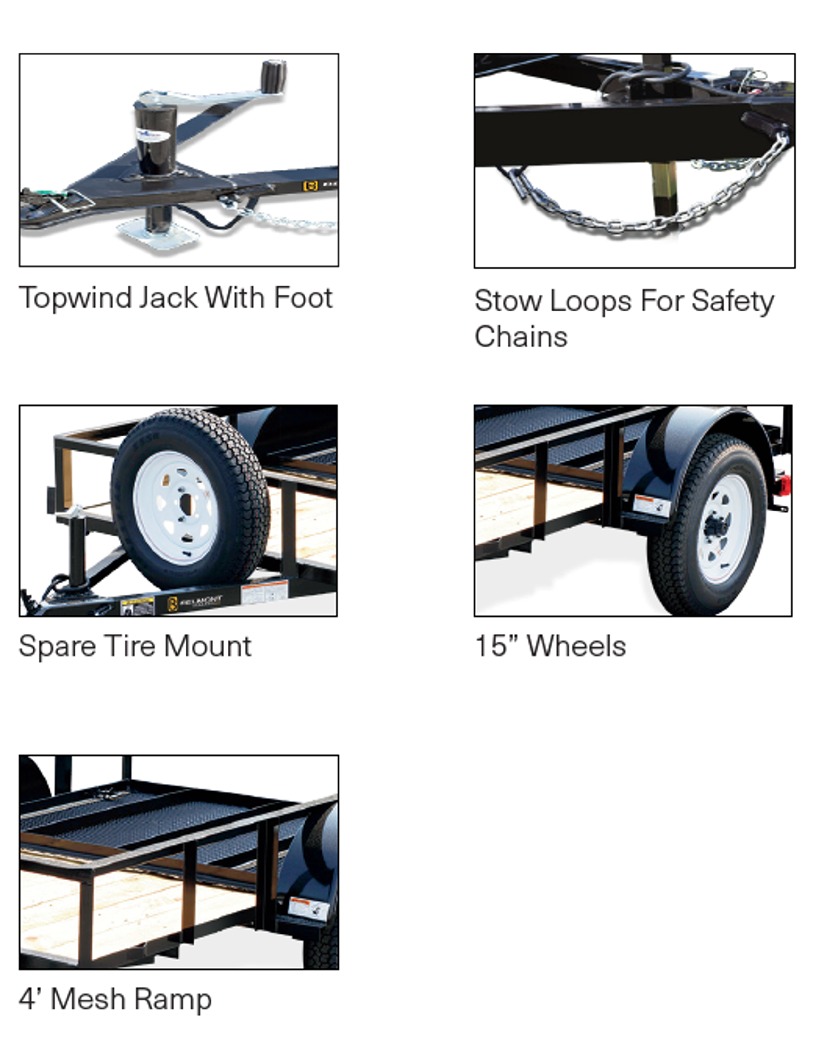 BELMONT Angle Iron Utility Trailers - 5 ft. Wide 2999 GVWR | Truck'n ...