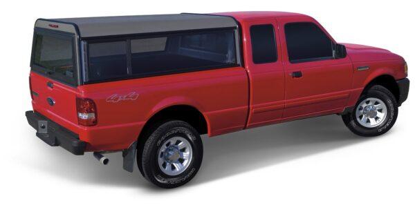 ARE CLASSIC ALUMINUM TRUCK CAP ON FORD RANGER RED