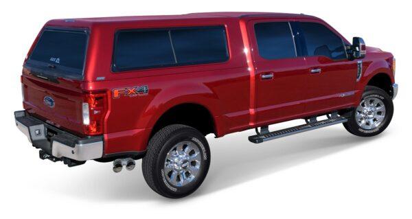 ARE CX CLASSIC SERIES TRUCK CAP ON F250 FORD PS RED REAR QTR HERO