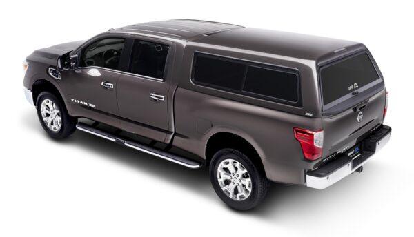 ARE CX CLASSIC SERIES TRUCK CAP ON NISSAN GREY TITAN REAR QTR CLOSED