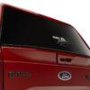 ARE CX REVO TRUCK CAP ON FORD F150 RAPTOR RED REAR DOOR CLOSED CLOSE UP