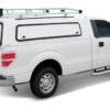 ARE TOOLMASTER SERIES COMMERCIAL FIBERGLASS TRUCK CAP ON FORD F150 PS REAR QTR WHITE