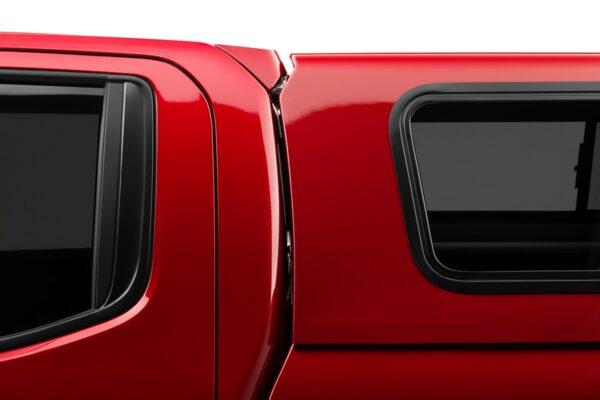 ARE V SERIES TRUCK CAP ON SILVERADO RED DS CAB FIT