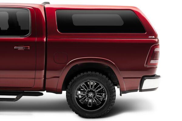 ARE Z2 FIBERGLASS CAB HIGH TRUCK CAP ON DODGE RAM 2019 RED DS