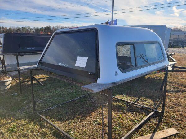 USED TRADE IN CENTURY HIGH C TRUCK CAP 2014 CHEVROLET 1500 SILVERADO CREW CAB EXTRA SHORT BED WHITE - 8443773